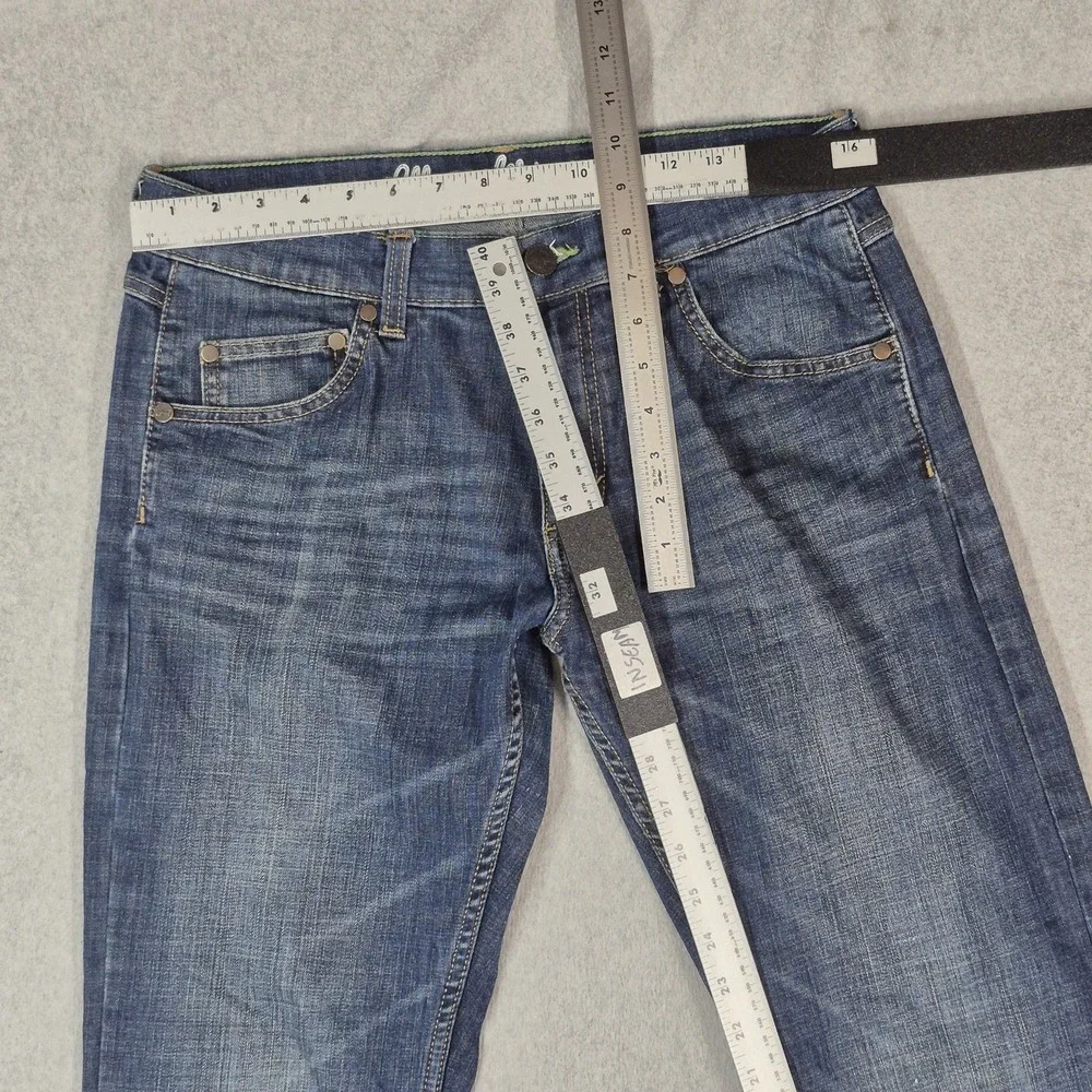 Wrangler Men Jeans Blue Denim Retro Slim Straight Western 32